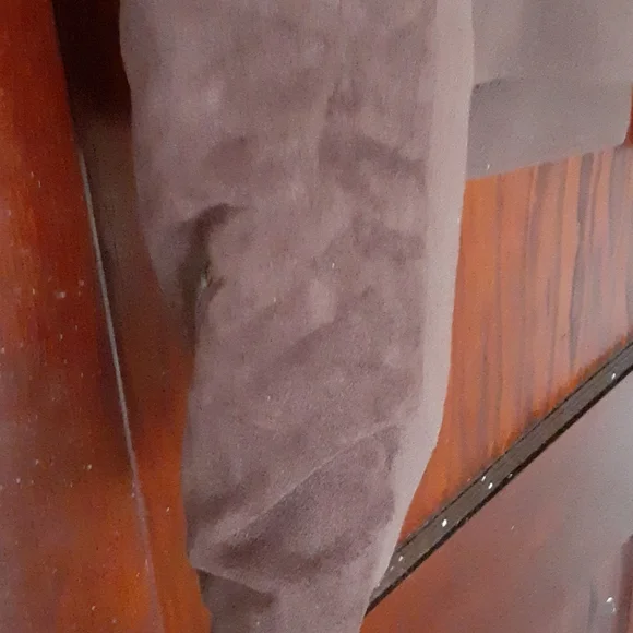 Worthington sz large NWOT brown knit and faux suede moto jacket pit 19 inches - Picture 5 of 5